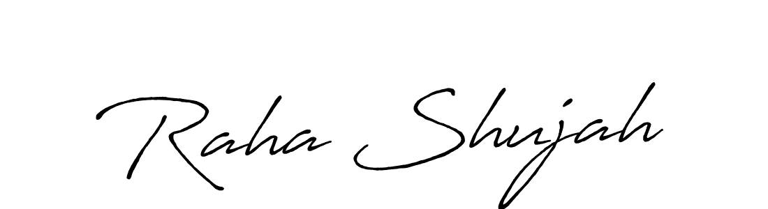 Similarly Antro_Vectra_Bolder is the best handwritten signature design. Signature creator online .You can use it as an online autograph creator for name Raha Shujah. Raha Shujah signature style 7 images and pictures png