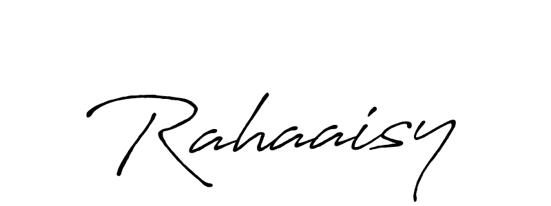 Antro_Vectra_Bolder is a professional signature style that is perfect for those who want to add a touch of class to their signature. It is also a great choice for those who want to make their signature more unique. Get Rahaaisy name to fancy signature for free. Rahaaisy signature style 7 images and pictures png