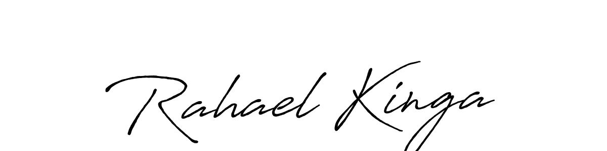 It looks lik you need a new signature style for name Rahael Kinga. Design unique handwritten (Antro_Vectra_Bolder) signature with our free signature maker in just a few clicks. Rahael Kinga signature style 7 images and pictures png