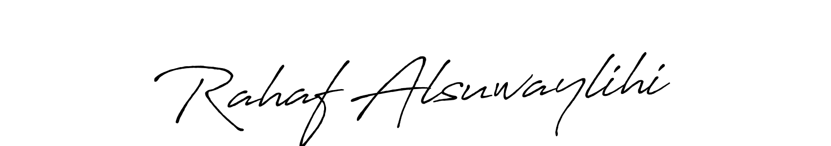 How to Draw Rahaf Alsuwaylihi signature style? Antro_Vectra_Bolder is a latest design signature styles for name Rahaf Alsuwaylihi. Rahaf Alsuwaylihi signature style 7 images and pictures png
