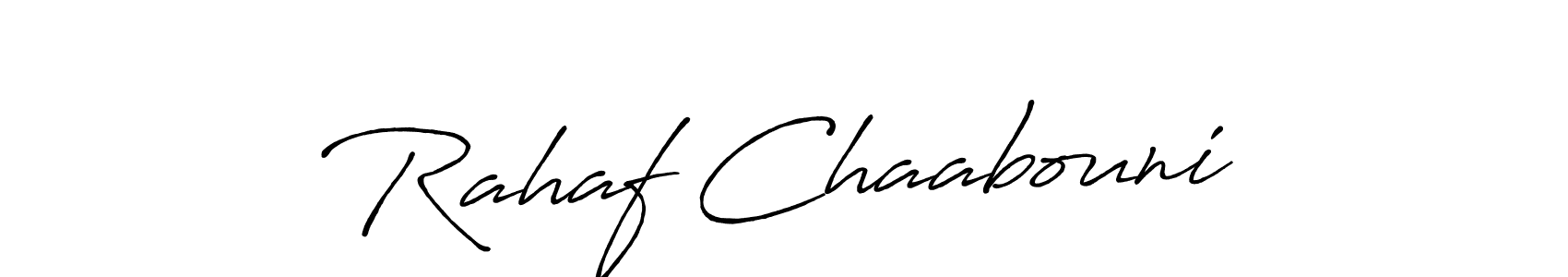 Use a signature maker to create a handwritten signature online. With this signature software, you can design (Antro_Vectra_Bolder) your own signature for name Rahaf Chaabouni°. Rahaf Chaabouni° signature style 7 images and pictures png