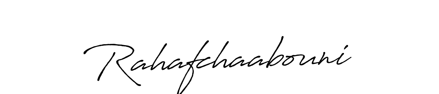 Create a beautiful signature design for name Rahafchaabouni. With this signature (Antro_Vectra_Bolder) fonts, you can make a handwritten signature for free. Rahafchaabouni signature style 7 images and pictures png