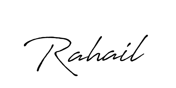 Rahail stylish signature style. Best Handwritten Sign (Antro_Vectra_Bolder) for my name. Handwritten Signature Collection Ideas for my name Rahail. Rahail signature style 7 images and pictures png