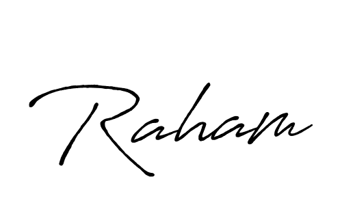 Once you've used our free online signature maker to create your best signature Antro_Vectra_Bolder style, it's time to enjoy all of the benefits that Raham name signing documents. Raham signature style 7 images and pictures png