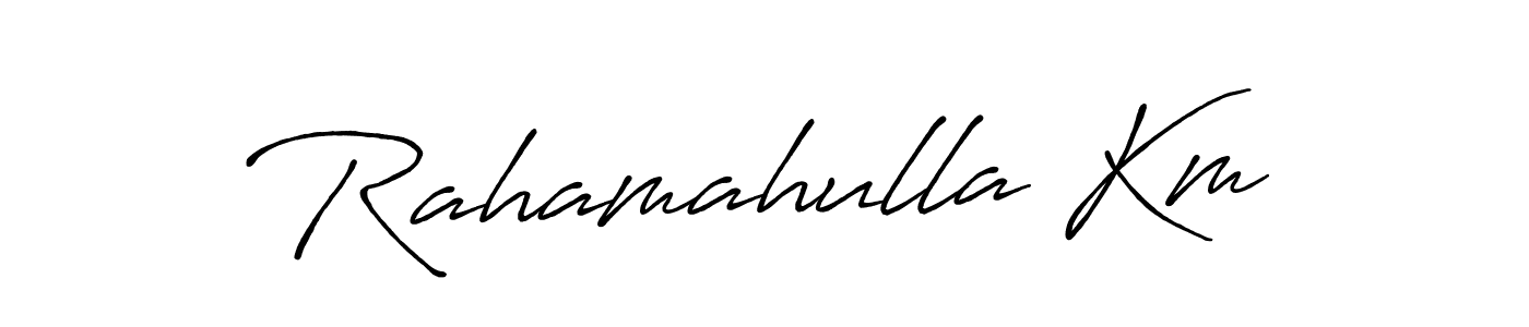 Rahamahulla Km stylish signature style. Best Handwritten Sign (Antro_Vectra_Bolder) for my name. Handwritten Signature Collection Ideas for my name Rahamahulla Km. Rahamahulla Km signature style 7 images and pictures png