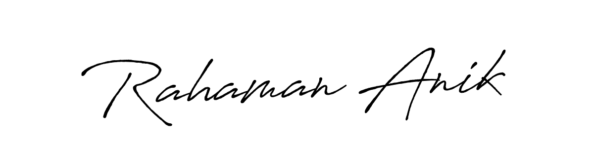 It looks lik you need a new signature style for name Rahaman Anik. Design unique handwritten (Antro_Vectra_Bolder) signature with our free signature maker in just a few clicks. Rahaman Anik signature style 7 images and pictures png