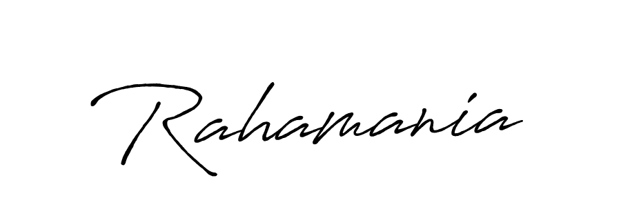 if you are searching for the best signature style for your name Rahamania. so please give up your signature search. here we have designed multiple signature styles  using Antro_Vectra_Bolder. Rahamania signature style 7 images and pictures png