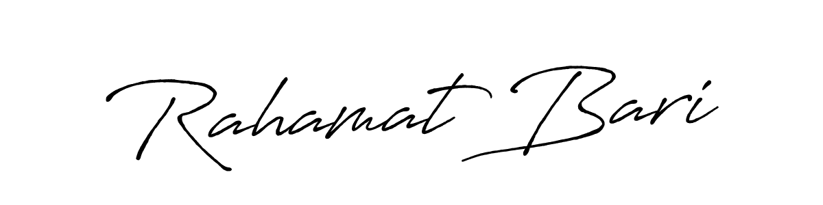 How to make Rahamat Bari signature? Antro_Vectra_Bolder is a professional autograph style. Create handwritten signature for Rahamat Bari name. Rahamat Bari signature style 7 images and pictures png