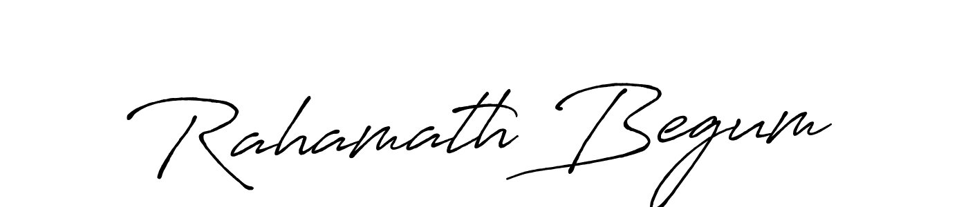 Make a beautiful signature design for name Rahamath Begum. Use this online signature maker to create a handwritten signature for free. Rahamath Begum signature style 7 images and pictures png