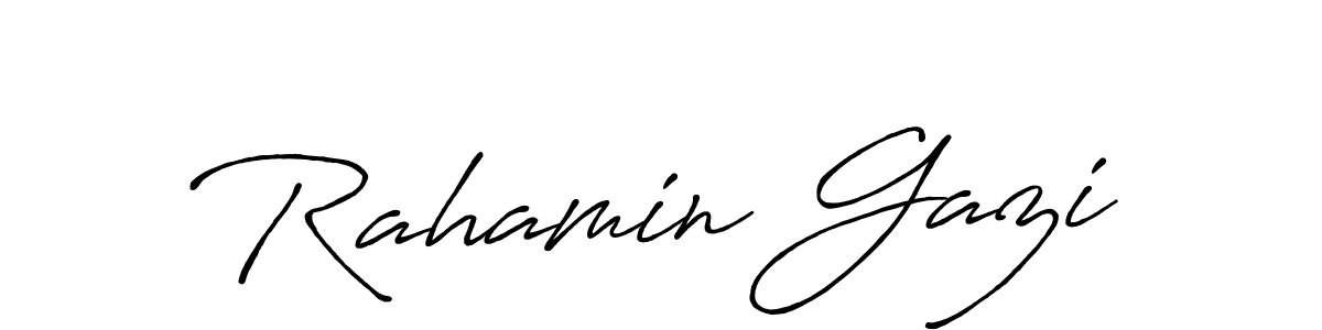 Also You can easily find your signature by using the search form. We will create Rahamin Gazi name handwritten signature images for you free of cost using Antro_Vectra_Bolder sign style. Rahamin Gazi signature style 7 images and pictures png