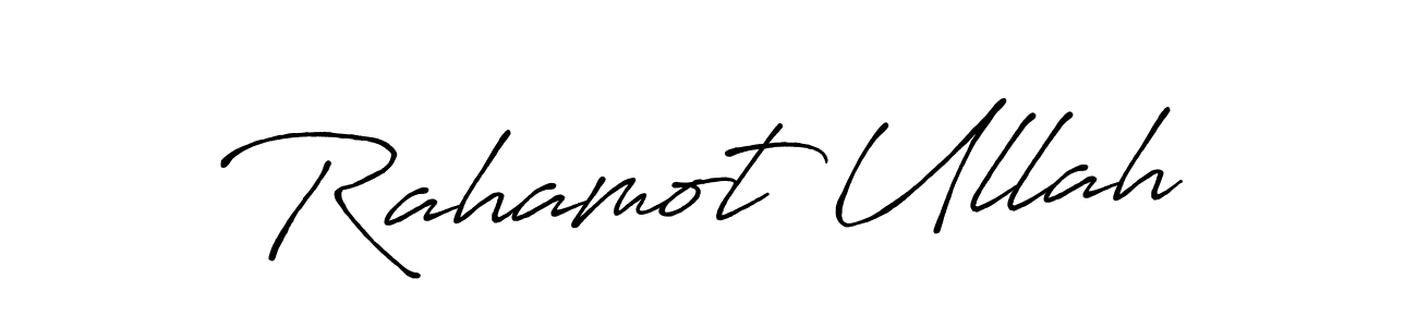 Also You can easily find your signature by using the search form. We will create Rahamot Ullah name handwritten signature images for you free of cost using Antro_Vectra_Bolder sign style. Rahamot Ullah signature style 7 images and pictures png