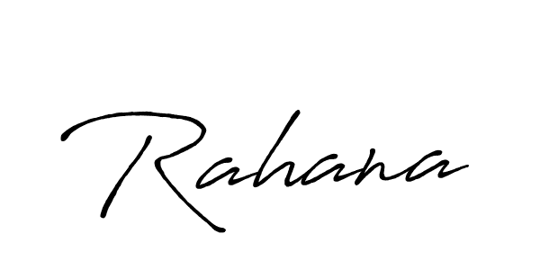 Make a beautiful signature design for name Rahana. With this signature (Antro_Vectra_Bolder) style, you can create a handwritten signature for free. Rahana signature style 7 images and pictures png