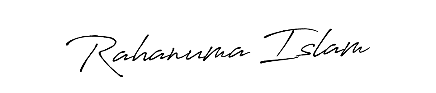 You should practise on your own different ways (Antro_Vectra_Bolder) to write your name (Rahanuma Islam) in signature. don't let someone else do it for you. Rahanuma Islam signature style 7 images and pictures png
