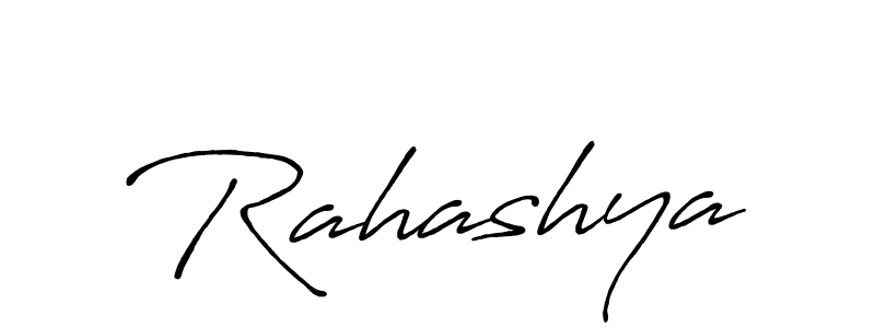 Rahashya stylish signature style. Best Handwritten Sign (Antro_Vectra_Bolder) for my name. Handwritten Signature Collection Ideas for my name Rahashya. Rahashya signature style 7 images and pictures png