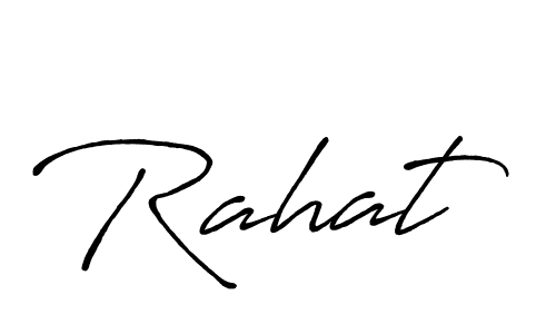 if you are searching for the best signature style for your name Rahat. so please give up your signature search. here we have designed multiple signature styles  using Antro_Vectra_Bolder. Rahat signature style 7 images and pictures png