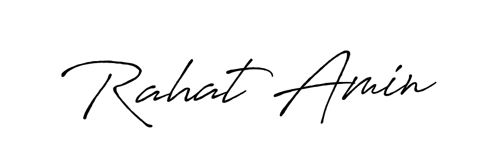 Make a short Rahat Amin signature style. Manage your documents anywhere anytime using Antro_Vectra_Bolder. Create and add eSignatures, submit forms, share and send files easily. Rahat Amin signature style 7 images and pictures png