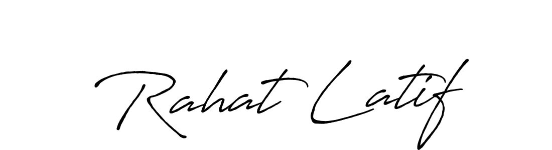 Make a beautiful signature design for name Rahat Latif. Use this online signature maker to create a handwritten signature for free. Rahat Latif signature style 7 images and pictures png