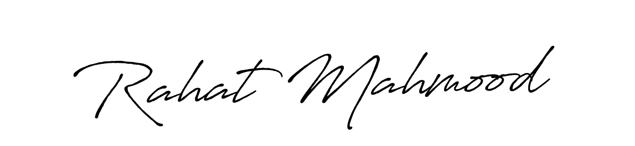 Rahat Mahmood stylish signature style. Best Handwritten Sign (Antro_Vectra_Bolder) for my name. Handwritten Signature Collection Ideas for my name Rahat Mahmood. Rahat Mahmood signature style 7 images and pictures png