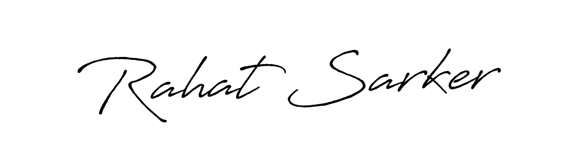 Make a beautiful signature design for name Rahat Sarker. Use this online signature maker to create a handwritten signature for free. Rahat Sarker signature style 7 images and pictures png