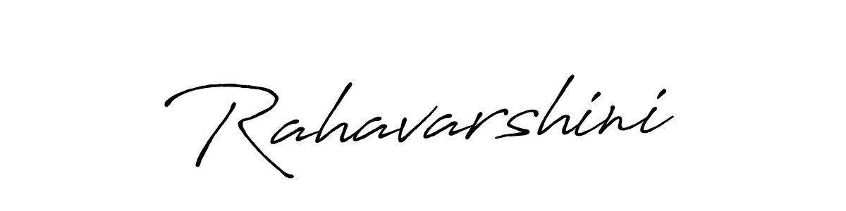 How to make Rahavarshini signature? Antro_Vectra_Bolder is a professional autograph style. Create handwritten signature for Rahavarshini name. Rahavarshini signature style 7 images and pictures png