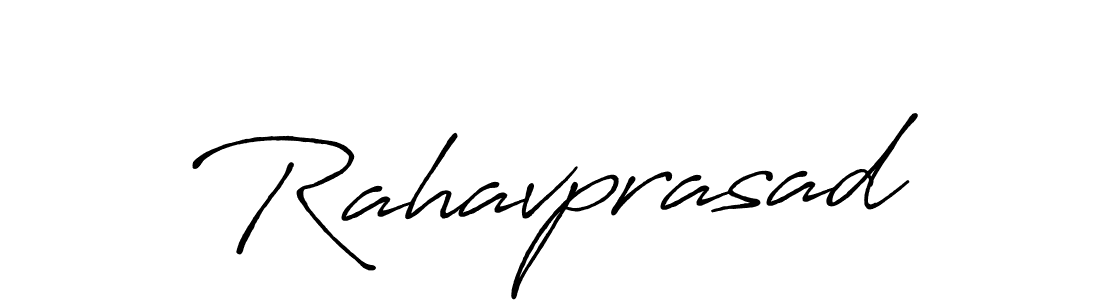 Create a beautiful signature design for name Rahavprasad. With this signature (Antro_Vectra_Bolder) fonts, you can make a handwritten signature for free. Rahavprasad signature style 7 images and pictures png