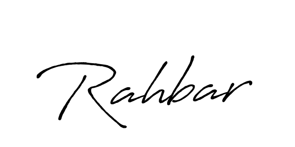 Similarly Antro_Vectra_Bolder is the best handwritten signature design. Signature creator online .You can use it as an online autograph creator for name Rahbar. Rahbar signature style 7 images and pictures png