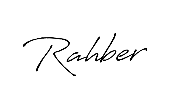Make a beautiful signature design for name Rahber. With this signature (Antro_Vectra_Bolder) style, you can create a handwritten signature for free. Rahber signature style 7 images and pictures png