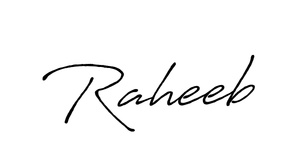 How to make Raheeb signature? Antro_Vectra_Bolder is a professional autograph style. Create handwritten signature for Raheeb name. Raheeb signature style 7 images and pictures png