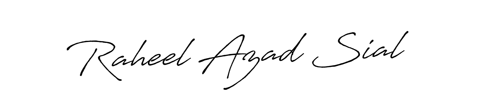 Make a beautiful signature design for name Raheel Azad Sial. Use this online signature maker to create a handwritten signature for free. Raheel Azad Sial signature style 7 images and pictures png