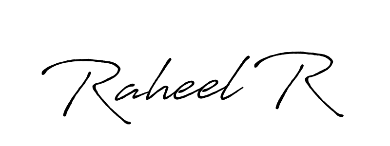 Once you've used our free online signature maker to create your best signature Antro_Vectra_Bolder style, it's time to enjoy all of the benefits that Raheel R name signing documents. Raheel R signature style 7 images and pictures png