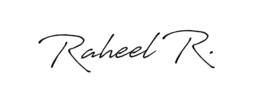 Make a beautiful signature design for name Raheel R.. Use this online signature maker to create a handwritten signature for free. Raheel R. signature style 7 images and pictures png