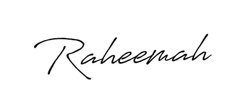 Raheemah stylish signature style. Best Handwritten Sign (Antro_Vectra_Bolder) for my name. Handwritten Signature Collection Ideas for my name Raheemah. Raheemah signature style 7 images and pictures png