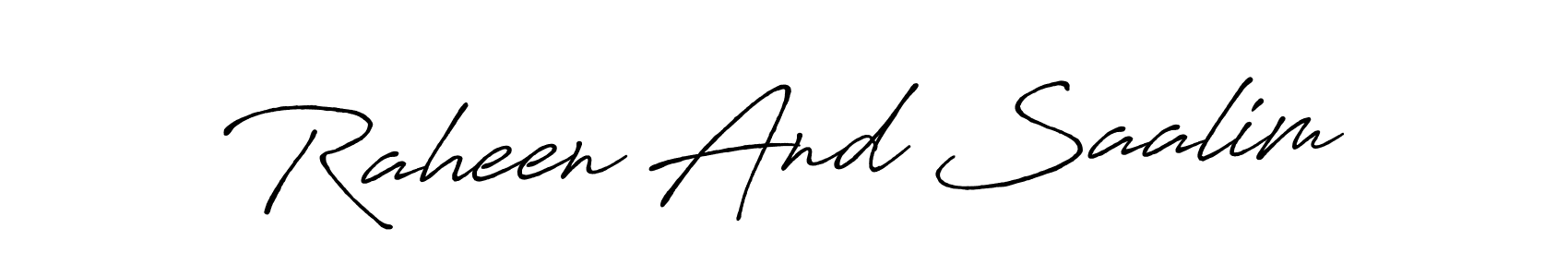 It looks lik you need a new signature style for name Raheen And Saalim. Design unique handwritten (Antro_Vectra_Bolder) signature with our free signature maker in just a few clicks. Raheen And Saalim signature style 7 images and pictures png