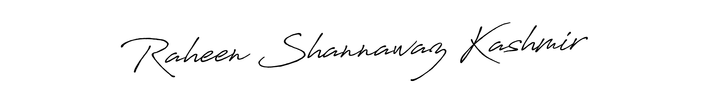 Create a beautiful signature design for name Raheen Shannawaz Kashmir. With this signature (Antro_Vectra_Bolder) fonts, you can make a handwritten signature for free. Raheen Shannawaz Kashmir signature style 7 images and pictures png