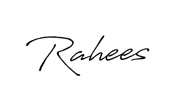 Antro_Vectra_Bolder is a professional signature style that is perfect for those who want to add a touch of class to their signature. It is also a great choice for those who want to make their signature more unique. Get Rahees name to fancy signature for free. Rahees signature style 7 images and pictures png