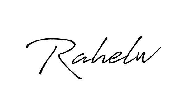 How to make Rahelw signature? Antro_Vectra_Bolder is a professional autograph style. Create handwritten signature for Rahelw name. Rahelw signature style 7 images and pictures png
