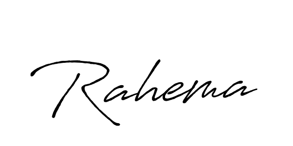 Create a beautiful signature design for name Rahema. With this signature (Antro_Vectra_Bolder) fonts, you can make a handwritten signature for free. Rahema signature style 7 images and pictures png