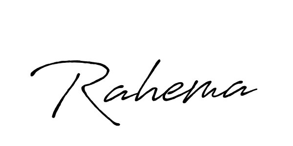How to make Rahema name signature. Use Antro_Vectra_Bolder style for creating short signs online. This is the latest handwritten sign. Rahema signature style 7 images and pictures png