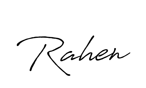 Make a beautiful signature design for name Rahen. Use this online signature maker to create a handwritten signature for free. Rahen signature style 7 images and pictures png