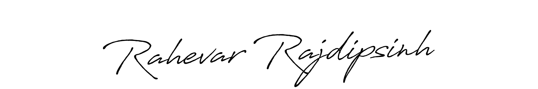 Rahevar Rajdipsinh stylish signature style. Best Handwritten Sign (Antro_Vectra_Bolder) for my name. Handwritten Signature Collection Ideas for my name Rahevar Rajdipsinh. Rahevar Rajdipsinh signature style 7 images and pictures png