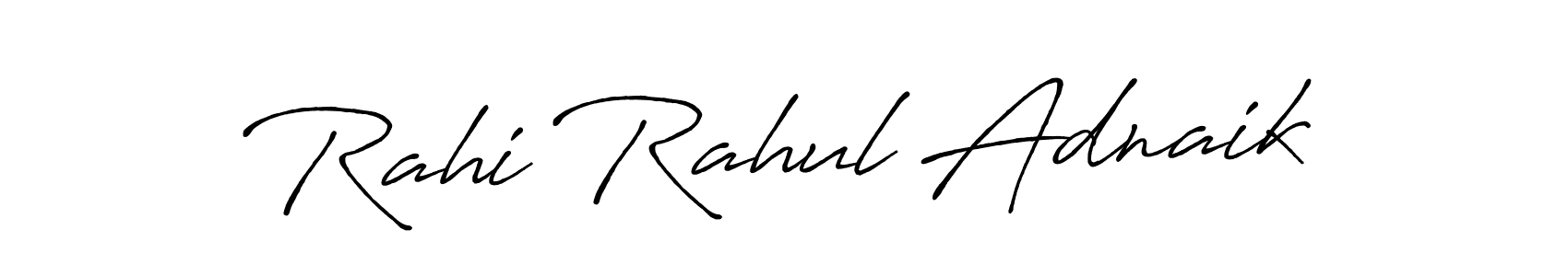 The best way (Antro_Vectra_Bolder) to make a short signature is to pick only two or three words in your name. The name Rahi Rahul Adnaik include a total of six letters. For converting this name. Rahi Rahul Adnaik signature style 7 images and pictures png