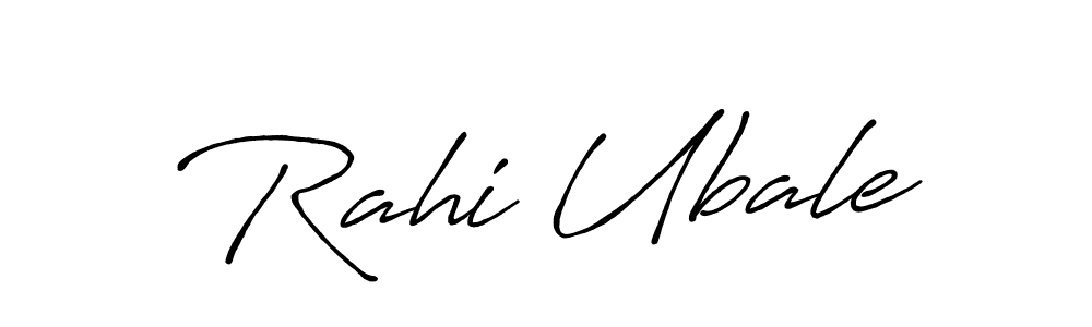 Rahi Ubale stylish signature style. Best Handwritten Sign (Antro_Vectra_Bolder) for my name. Handwritten Signature Collection Ideas for my name Rahi Ubale. Rahi Ubale signature style 7 images and pictures png