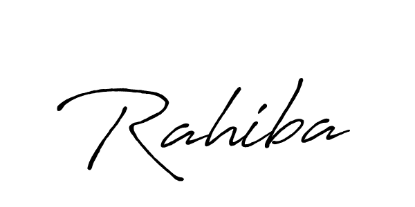 if you are searching for the best signature style for your name Rahiba. so please give up your signature search. here we have designed multiple signature styles  using Antro_Vectra_Bolder. Rahiba signature style 7 images and pictures png