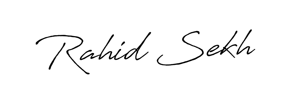 Create a beautiful signature design for name Rahid Sekh. With this signature (Antro_Vectra_Bolder) fonts, you can make a handwritten signature for free. Rahid Sekh signature style 7 images and pictures png