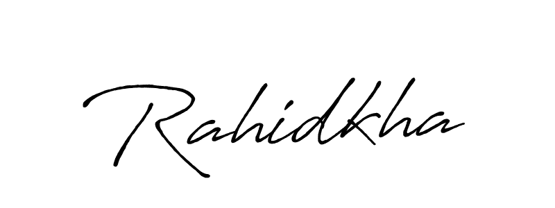 How to make Rahidkha name signature. Use Antro_Vectra_Bolder style for creating short signs online. This is the latest handwritten sign. Rahidkha signature style 7 images and pictures png