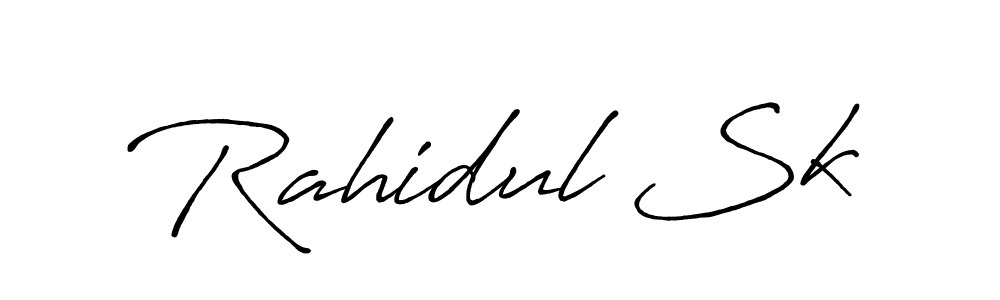 Also we have Rahidul Sk name is the best signature style. Create professional handwritten signature collection using Antro_Vectra_Bolder autograph style. Rahidul Sk signature style 7 images and pictures png