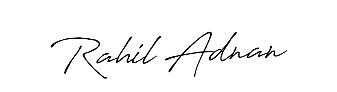 How to Draw Rahil Adnan signature style? Antro_Vectra_Bolder is a latest design signature styles for name Rahil Adnan. Rahil Adnan signature style 7 images and pictures png
