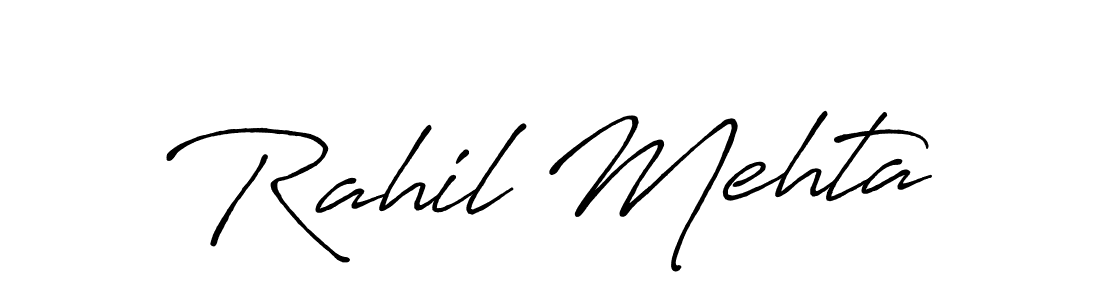 This is the best signature style for the Rahil Mehta name. Also you like these signature font (Antro_Vectra_Bolder). Mix name signature. Rahil Mehta signature style 7 images and pictures png