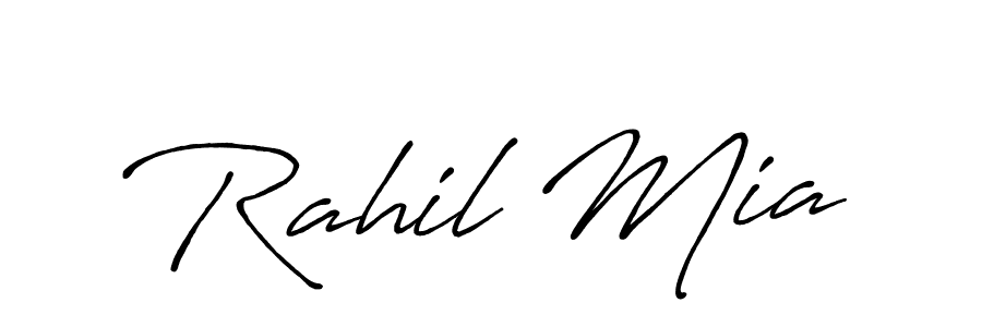 You should practise on your own different ways (Antro_Vectra_Bolder) to write your name (Rahil Mia) in signature. don't let someone else do it for you. Rahil Mia signature style 7 images and pictures png