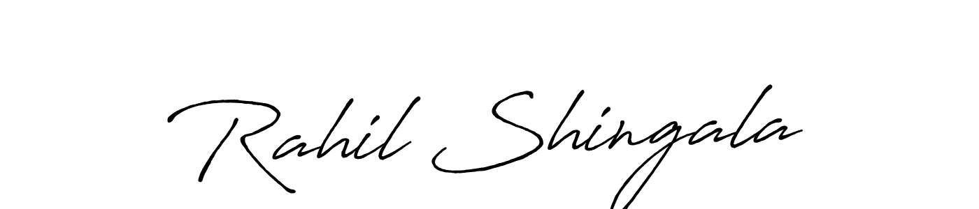 Similarly Antro_Vectra_Bolder is the best handwritten signature design. Signature creator online .You can use it as an online autograph creator for name Rahil Shingala. Rahil Shingala signature style 7 images and pictures png